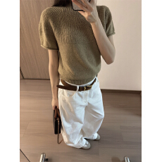 批发实拍实价：夏季短袖<b class='q'>毛衣</b>针织衫上衣