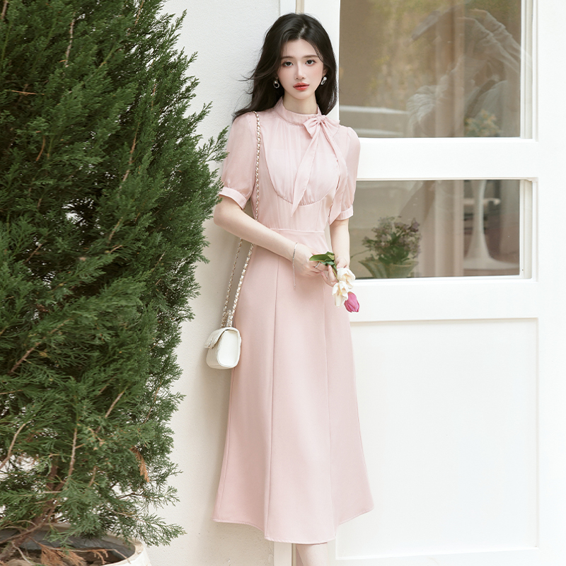 새로운 실사 여름 프랑스식 부드러운 바람 핑크색 아름다운 인어 꼬리 스커트 40