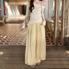 批发26年早春 云朵棉感自由惬意舒适感宽松休闲裤褶皱阔腿裤