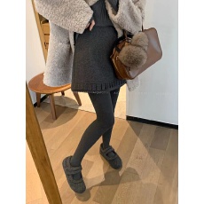 批发深灰色毛呢半身裙2025冬季新款超好看设计感A字短裙子