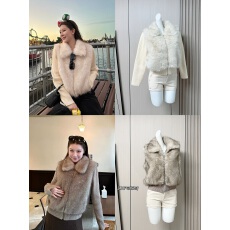 批发可拆卸毛织拼接环保皮草马甲<b class='q'>女</b>秋冬毛毛<b class='q'>外套</b>上衣