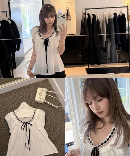 ceeyou 배색 레이스업 펌프 칼라 100 라이 경기 서울 작은 셔츠 여름