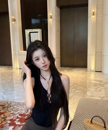 한 비 지아 c lyn b. 깊은 V 넥 십자가 행침 목 레이스업 홀로우 아웃 니트 맨위