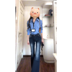 批发实价有货韩系内搭<b class='q'>修身</b>显瘦蓝色衬衫叠穿女早春阔腿长裤子套装