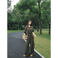 批发实价有货老钱风复古polo领工装<b class='q'>连体</b>衣女2026春季爆款时尚<b class='q'>连体</b><b class='q'>裤</b>