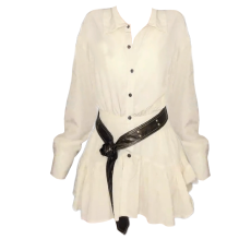 批发实价有货法式复古收腰显瘦<b class='q'>衬衫</b>连衣裙女2026新款秋季绝美独特短裙