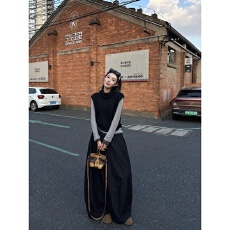 批发实价有货韩系斗篷针织马甲背心打底衫上衣阔腿裤胖mm<b class='q'>大码</b>女装女