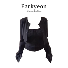 批发实价有货2025新款辣妹风性感抹胸开衫一整套女微喇牛仔裤秋季套装