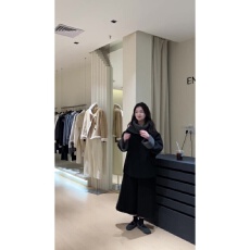 批发实价有货<b class='q'>时尚</b>洋气黑色拼毛衣领长袖外套女韩版休闲宽松七分裤套装