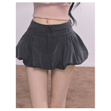 批发实价有货法式蓬蓬半身裙女2025<b class='q'>秋</b>季高腰a字显瘦花苞裙短裙