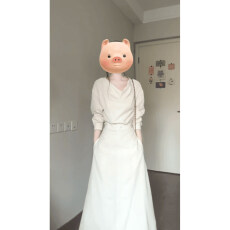 批发实价有货<b class='q'>白色</b>简约百搭荡领连衣裙女2026春夏新款气质绝美收腰<b class='q'>长裙</b>