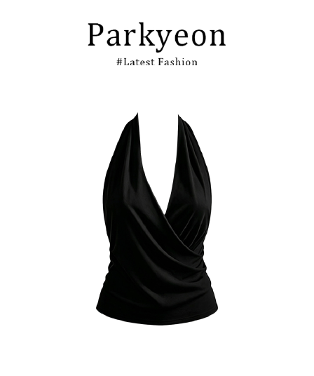 정가 빛 요리 한 출퇴근 바람 니트 행침 목 V넥 조끼 여성 여름 하이웨이스트 와이드 레그 팬츠 품격 세트