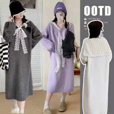 批发实拍有货～新款秋冬装<b class='q'>连衣裙</b>时尚洋气时髦孕期长款加厚大码打底衫