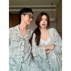 批发实拍实价韩版情侣田园复古公主风宽松透气软棉四季家居服<b class='q'>三件套</b>