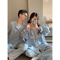 批发实拍实价韩版情侣甜美小清新宽松透气<b class='q'>纯棉</b>休闲外穿<b class='q'>家居服</b>套装