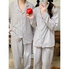 批发实拍实价韩版情侣休闲宽松开衫四季外穿男女同款家居服套装