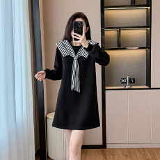 批发实拍<b class='q'>大码</b><b class='q'>女</b>装2026春季新款时尚气质韩版拼接假两件显瘦洋气<b class='q'>连衣裙</b>