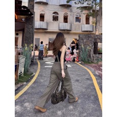 批发美式复古宽松直筒阔腿工装<b class='q'>背带裤</b><b class='q'>女</b>高街休闲拖地长裤