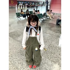 批发美式复古多口袋工装<b class='q'>背带裤</b>情侣休闲阔腿通勤拖地长裤女