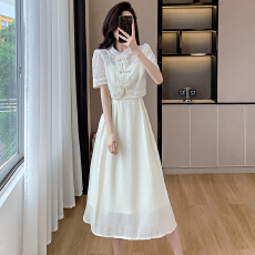 批发实拍2026<b class='q'>夏</b>季新中式高级设计感蕾丝仙女裙两件套裙子时尚套装裙子