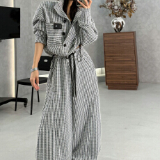 批发官图 2025秋<b class='q'>冬</b>新款时尚运动套装穿搭撞色条纹立领开衫上衣两件套