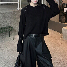 批发官图 今年流行套装秋冬<b class='q'>韩版</b>洋气时尚打底上衣休闲百搭阔腿裤套装