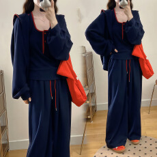 批发官图 2026春秋穿搭独特巨好看高级感慵懒风卫衣外套休闲运动套装