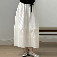 批发2026早秋韩系百搭慵懒风松紧高腰蓬蓬<b class='q'>裙</b>花苞<b class='q'>裙</b>百搭<b class='q'>灯笼</b>半身<b class='q'>裙</b>