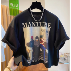 批发<b class='q'>夏</b>装新款大码女装韩系短款无袖背心宽松显瘦高级感撞色T恤