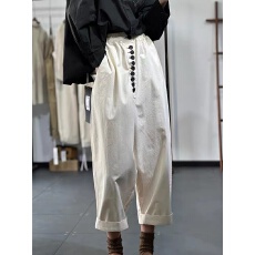 批发秋冬装外贸原单剪标复古工装休闲<b class='q'>裤</b>女宽松设计感小众哈伦<b class='q'>垮</b><b class='q'>裤</b>