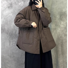 批发秋冬装新款复古港拼接大口袋<b class='q'>棉衣</b>棉服大码休闲保暖外套