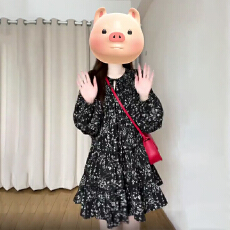 批发2026早春大码女装碎花长袖连衣裙茶歇小个子打底短裙