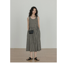 批发夏装大码女装中国风可甜可盐法式宽松背心<b class='q'>连衣裙</b>M 4XL200斤