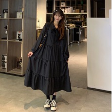 批发2026早春实拍学院风显瘦遮肚减龄<b class='q'>连衣裙</b>闺蜜裙