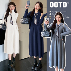 批发实拍现~2026孕妇春季新款小香风套装潮妈洋气显瘦开衫外套+背心裙