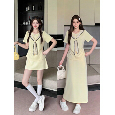 批发实拍2026夏装新款胖mm大码女休闲蕾丝披肩短袖长短款<b class='q'>半身裙</b>套装