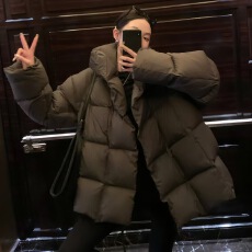 2025年新款冬季立领棉服女时尚宽松小个子短款设计感加厚保暖外套