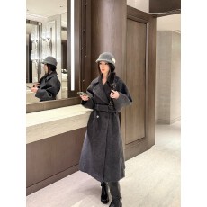 批发yangzifan ys1稀有秀款1:1 蓬松立绒大衣100绵羊毛 A字廓形呢外套