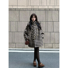 批发tina fairy/“格兰德”咖格子大衣