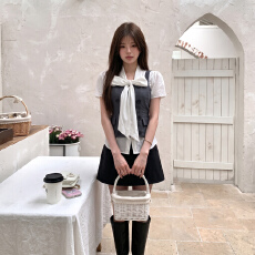 批发宋正恩高智感灰色马甲女夏季新款叠穿<b class='q'>修身</b>短款外穿西装马夹小背心