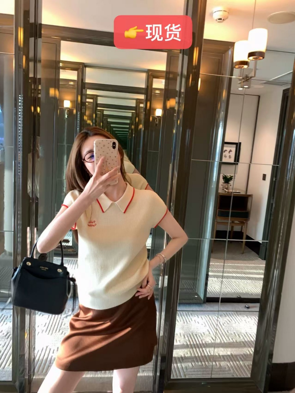 정가 감소되지 않음 봄날 제한적 후아 남편 그리드 polo 배색 니트 스웨터 반팔 티셔츠 맨위