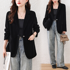 批发时尚简休闲<b class='q'>大码</b>西服外套2026春季新款法式气质百搭显瘦上衣女装