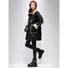 批发<b class='q'>欧洲</b>站时尚胖mm大码棉服外套2025冬季新款宽松型休闲遮肚显瘦女装