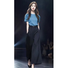 批发夏装2026夏新款小众休闲<b class='q'>修身</b>韩版黑色西装阔腿裤