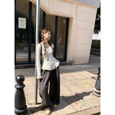 批发纯欲蕾<b class='q'>丝</b>内搭针织打底衫女秋冬季新款U领高级感上衣