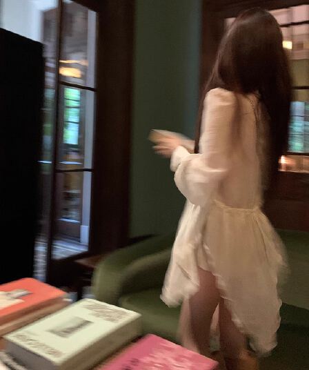 chicyou 요정 가스 chl e 우아한 마이크로 시스루 어렴풋이 나타나면 불규칙 밑단 셔츠