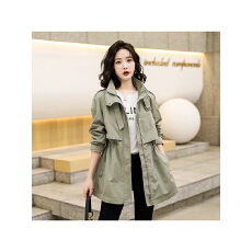 批发2026<b class='q'>春</b>新款收腰风衣女中长款韩版宽松时尚休闲流行爆款短外套潮
