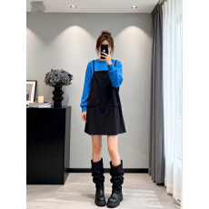 批发懒散风早春传达一整套针织两件套<b class='q'>连衣裙</b>女法式2026休闲气质