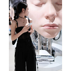 批发夏季穿搭一整套<b class='q'>大码</b>胖mm蕾丝吊带<b class='q'>背心</b><b class='q'>上衣</b>阔腿裤纯欲辣妹高级套装