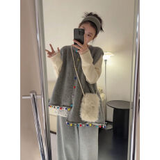 批发春秋搭配一整套大码<b class='q'>胖</b><b class='q'>mm</b>针织马甲叠穿打底衫休闲裤独特漂亮套装女